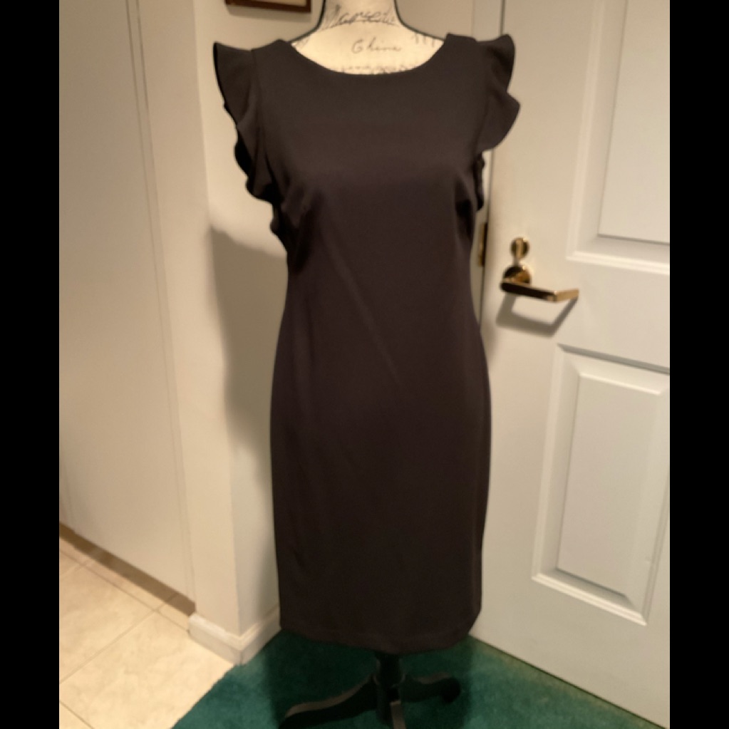 Nwt Calvin Klein Ruffled Cap Sleeve Size 8